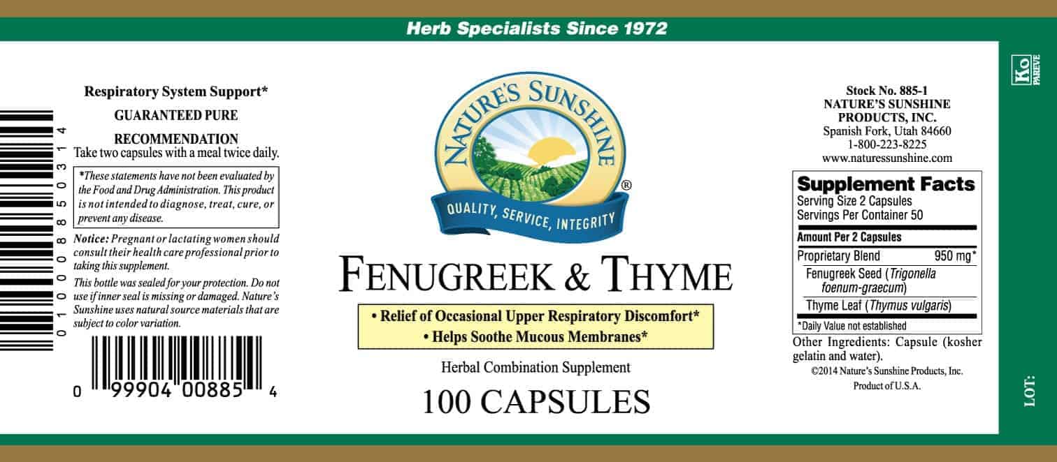Fenugreek & Thyme Ben's Herbs Place